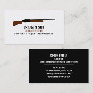 Shotgun Design, Gunsmith, Gunstore Visitenkarte