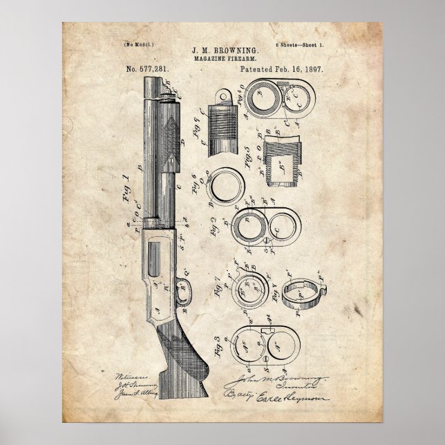 Shotgun-Patent Poster (Vorne)