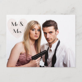 Shotgun Wedding Elopement humorvolle Ankündigungen