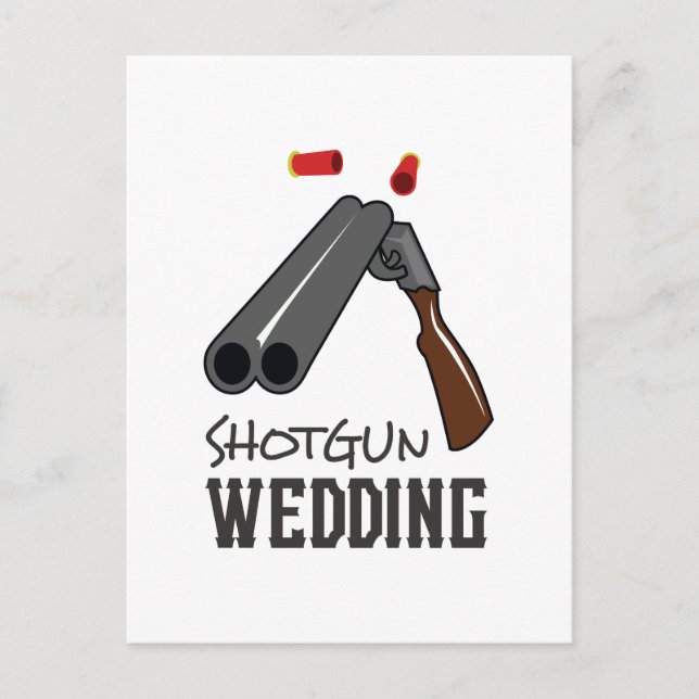 SHOTGUN WEDING POSTKARTE (Vorderseite)
