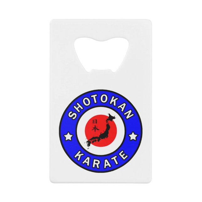 Shotokan Karate Geldbeutel Flaschenöffner (Vorderseite)