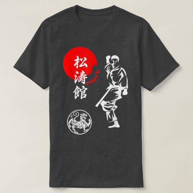 Shotokan Karate Spirit Martial Arts Japan Budo Des T-Shirt (Design vorne)