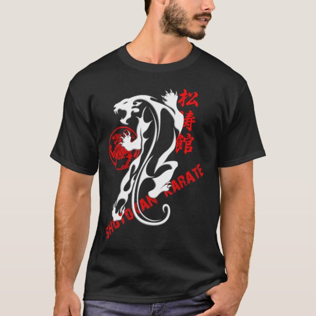 Shotokan Karate Tiger Prowess - Martial Arts Budo T-Shirt (Vorderseite)