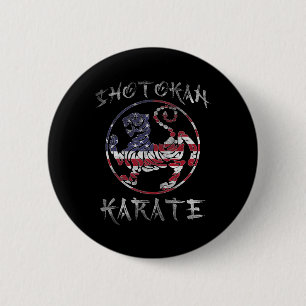 Shotokan Karate Tiger Symbol Usa Squad Kampfkunst Button