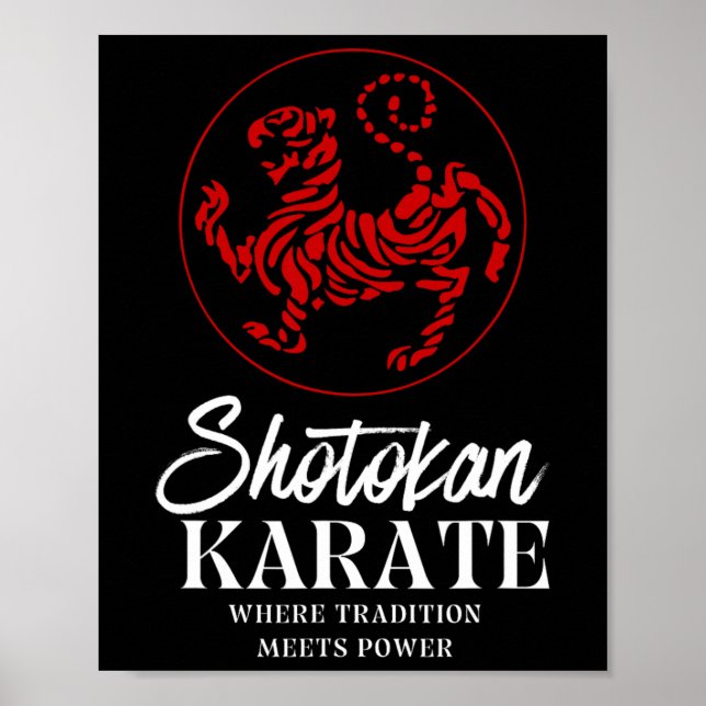 Shotokan Karate, wo Tradition Power trifft Poster (Vorne)