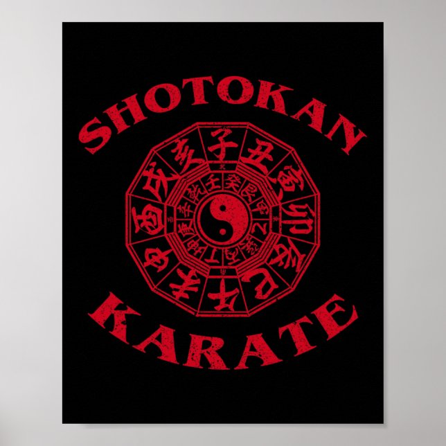 Shotokan Karate Zodiak Kreis  Poster (Vorne)