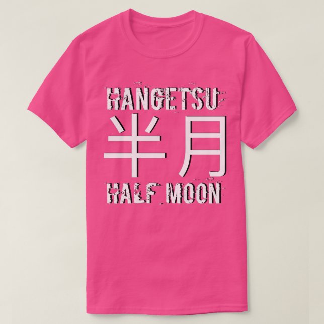 Shotokan Kata Design Hangetsu Half Moon Karate Kar T-Shirt (Design vorne)