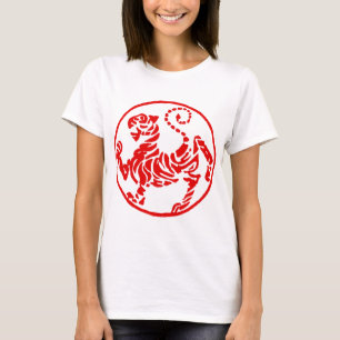 Shotokan rotes aufgehende T-Shirt