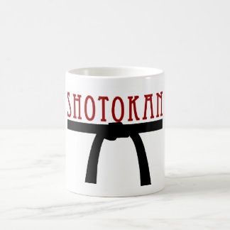 Shotokan schwarzer Gurt-Tasse Kaffeetasse