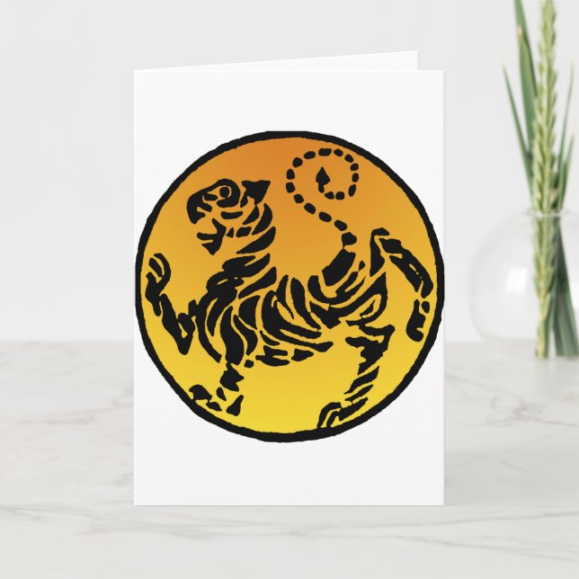 Shotokan Tiger - Gold Karte (Vorderseite)