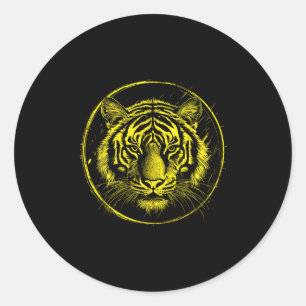 Shotokan Tigers Karate Modern Grafik 1  Runder Aufkleber