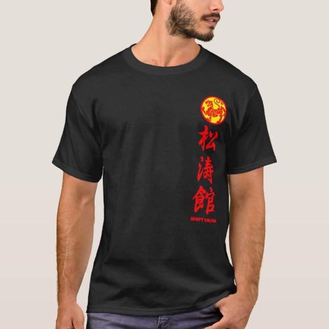 Shotokan wird Karate des T-shirt black (Vorderseite)