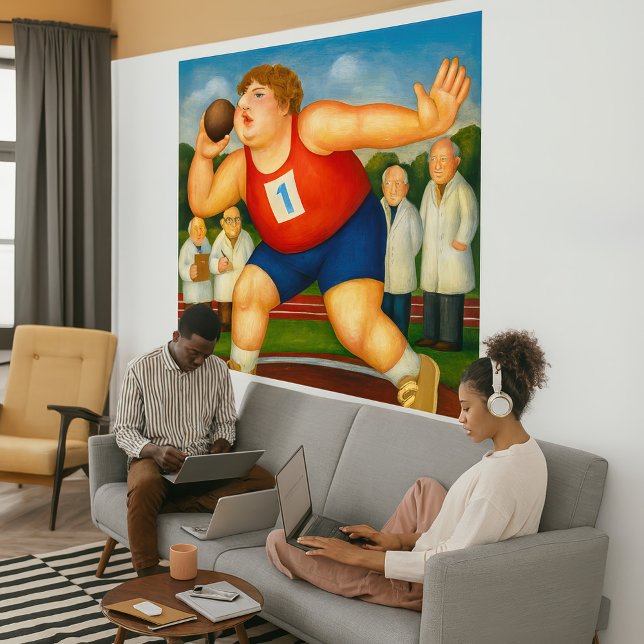 Shotput - Large Wrapped Canvas Art Print Leinwanddruck (Shotput - Large Wrapped Canvas Art Print)