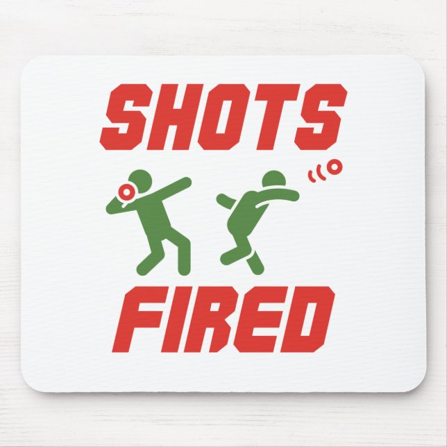 Shots Fred Funny Shot Put Track und Field Mousepad (Vorne)