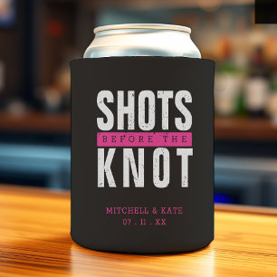 Shots vor dem Knoten Schwarz-Junggeselinnen-Abschi Dosenkühler