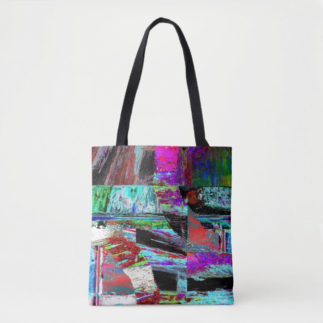 Shoulder Tote – Neon Pulse (Vorderseite)