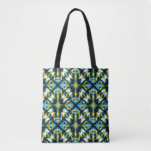 Shoulder Tote with Geometric Pattern (Vorderseite)