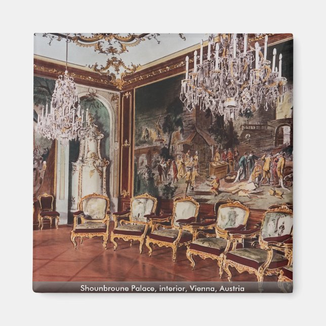 Shounbroune Palace, Interior, Wien, Österreich Magnet (Vorne)