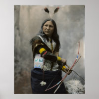 Shout at, Oglala Sioux, 1899 - Vintag