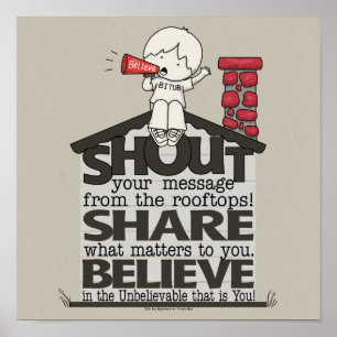 Shout aus den Rooftops Poster