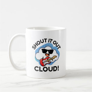 Shout Cloud Funny Music Puff Kaffeetasse