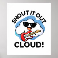 Shout Cloud Funny Music Weather Puff