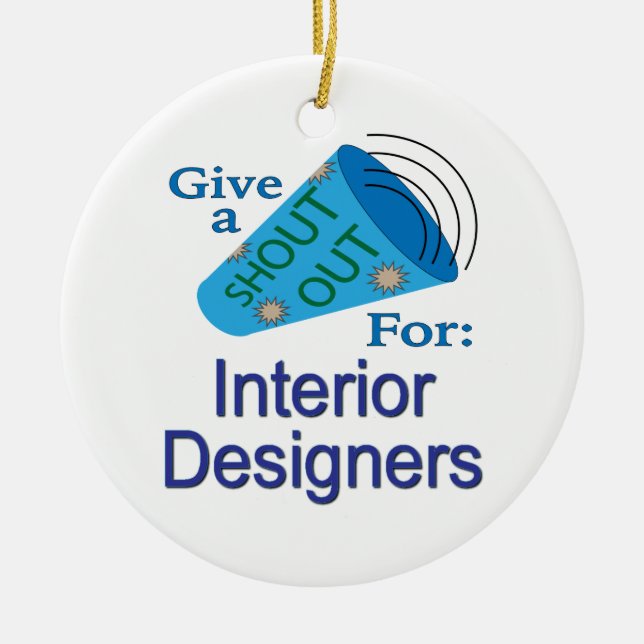 Shout for Interior Designer Keramik Ornament (Vorne)