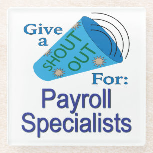 Shout for Payroll Specials Glasuntersetzer