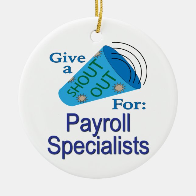 Shout for Payroll Specials Keramik Ornament (Vorne)