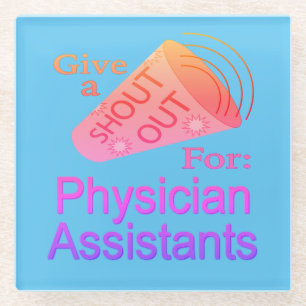 Shout for Physician Assists Glass Untersetzer