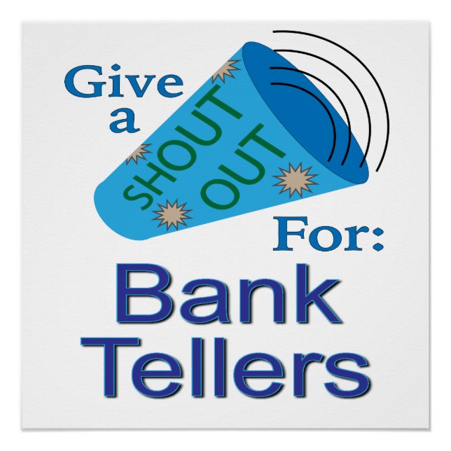 Shout für Bank Tellers Poster (Vorderseite)