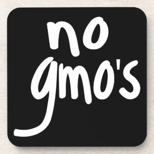 Shout No GMO's Protect our Food Black Untersetzer