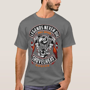 SHOVELHEAD 1966-1984 MOTOR Motorräder Oldschool C T-Shirt
