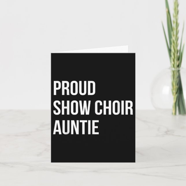 Show Choir Auntie  Karte (Vorderseite)