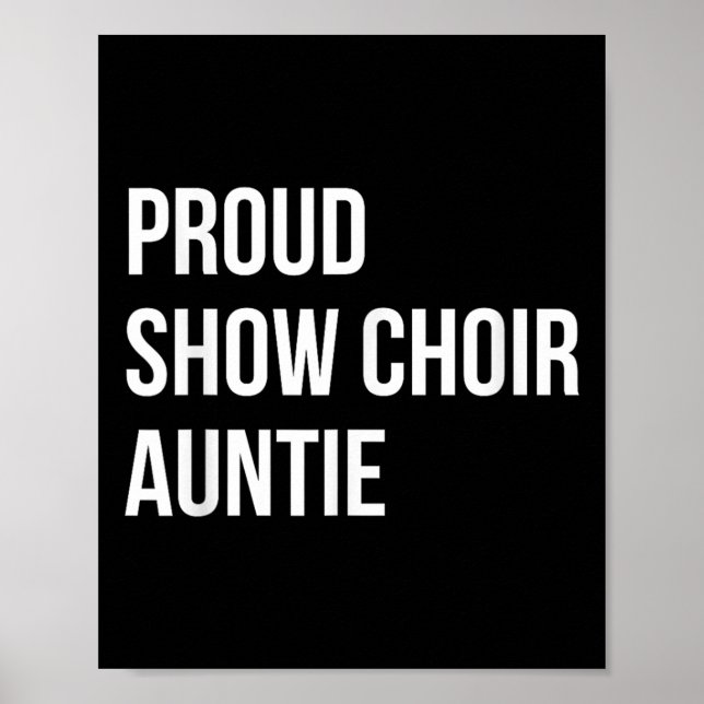 Show Choir Auntie  Poster (Vorne)