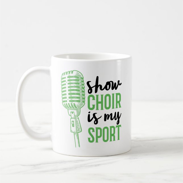 Show Chor ist mein Sport-Musical Kaffeetasse (Links)