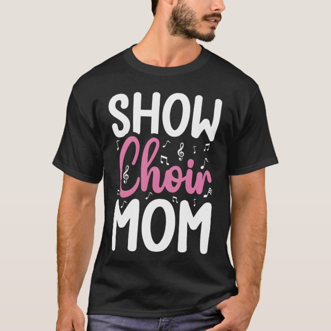 Show-Chor-Mutter Lustiger Sänger Singender Chorkna T-Shirt (Vorderseite)