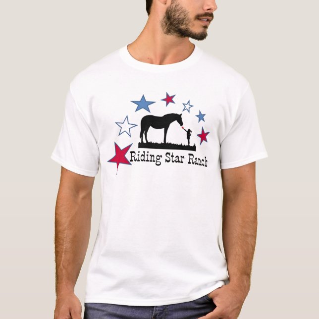 Show, die Sie mit dem Reitstern-Ranch-Logo sich T-Shirt (Vorderseite)