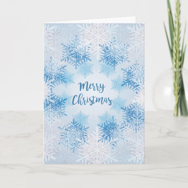 SHOW FLAKES PATTERN Frohe Weihnachten (Vorderseite)