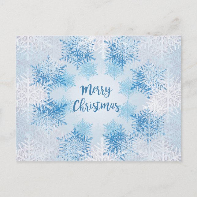 SHOW FLAKES PATTERN Frohe Weihnachten (Vorderseite)