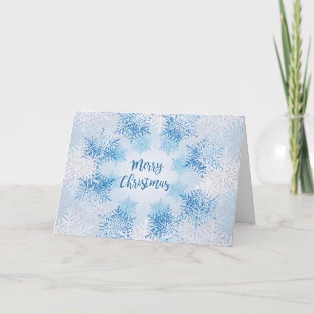SHOW FLAKES PATTERN Frohe Weihnachten (Vorderseite)