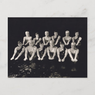 Show Girls In Pool Postcard - 1706681.jpg Postkarte