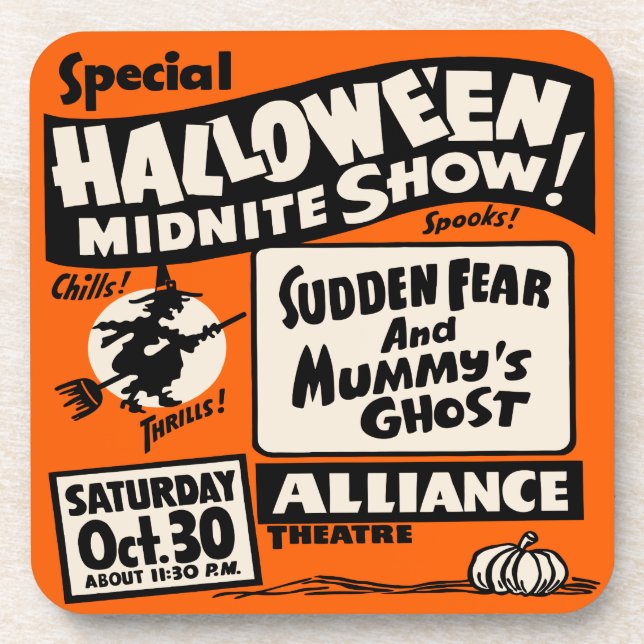 Show Halloweens Midnite - Vintages Untersetzer (Vorderseite)