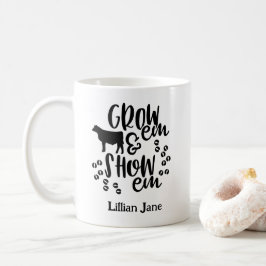 Show Heifer Custom Name Kaffeetasse