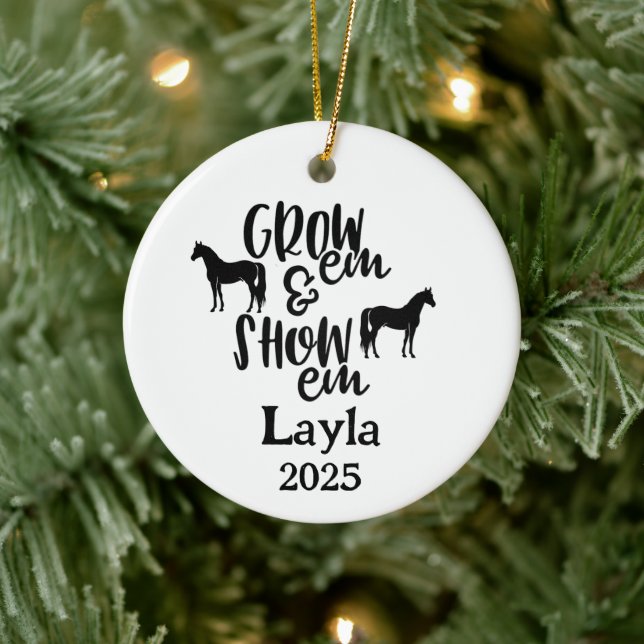 Show Horse Ornament, Rodeo Horse Ornament (Baum)