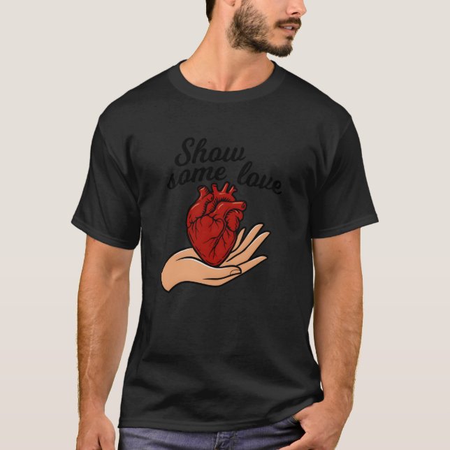 Show Love with a Heartfulouch girl T-Shirt (Vorderseite)