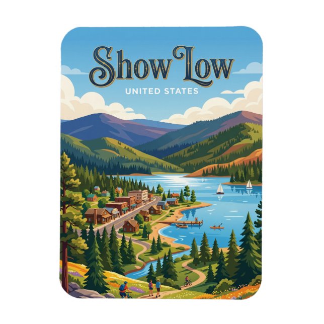 Show Low Arizona Magnet (Vertikal)