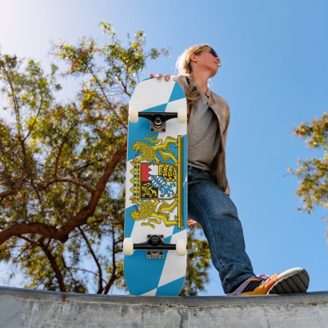 Show off your colors - Bayern/Bavaria Skateboard (Außen 1)