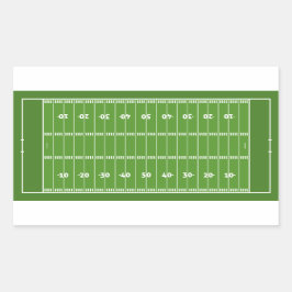 Show off your colors - Football Rechteckiger Aufkleber