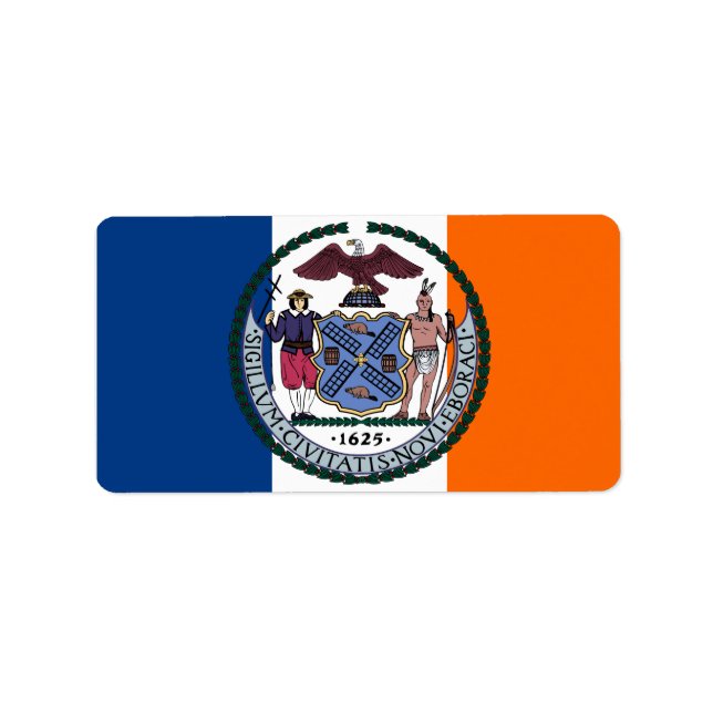 Show off your colors - New York Adressaufkleber (Vorne)